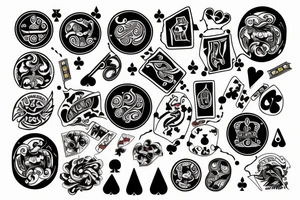 Life is a gamble tattoo idea