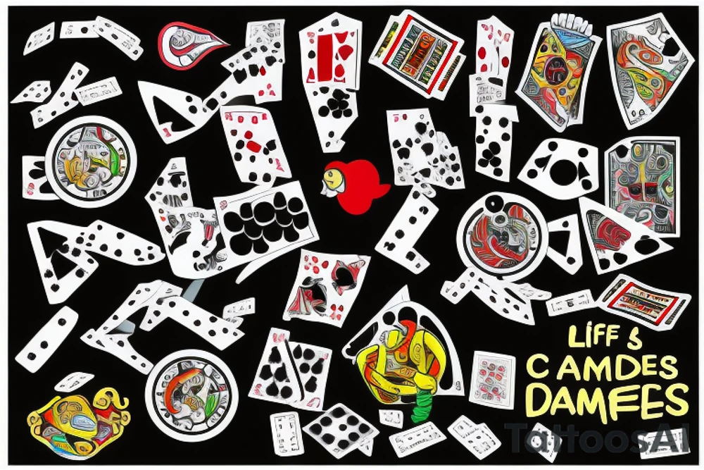 Life is a gamble tattoo idea