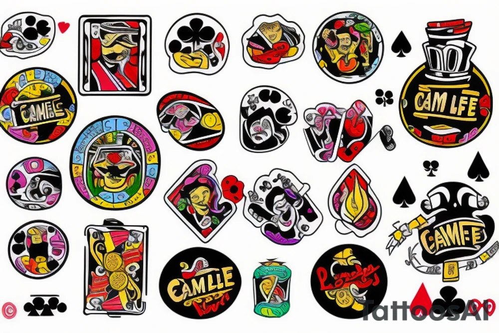 Life is a gamble tattoo idea
