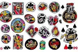 Life is a gamble tattoo idea