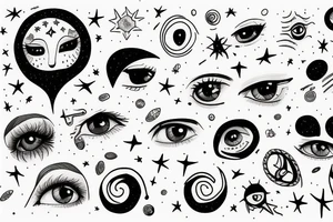 In the stars I can see your eyes tattoo idea