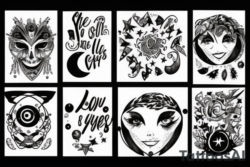 In the stars I can see your eyes tattoo idea