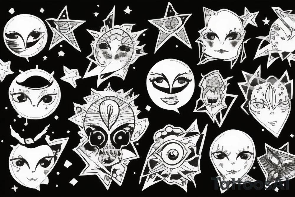 In the stars I can see your eyes tattoo idea