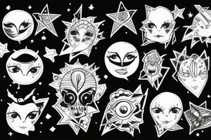 In the stars I can see your eyes tattoo idea