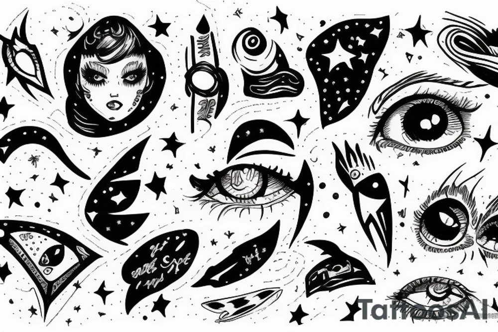 In the stars I can see your eyes tattoo idea