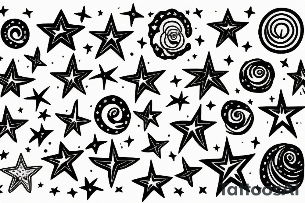 All the stars make me feel aluve tattoo idea