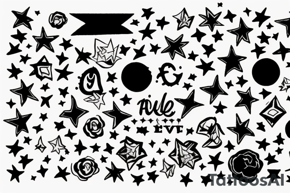 All the stars make me feel aluve tattoo idea
