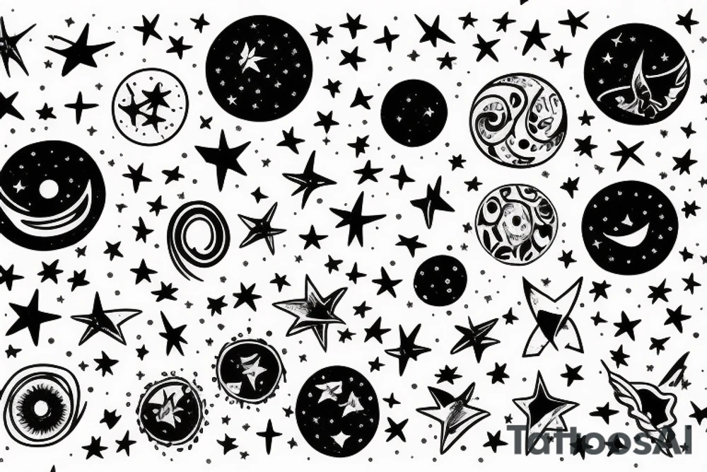 All the stars make me feel alive tattoo idea