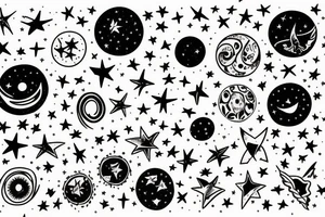 All the stars make me feel alive tattoo idea