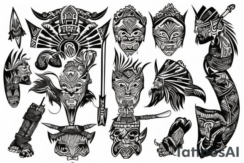 Filipino warrior tattoo idea