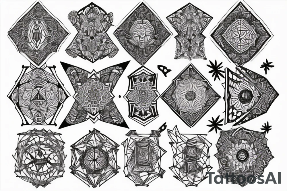 Octagon rising tattoo idea