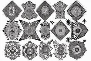 Octagon rising tattoo idea