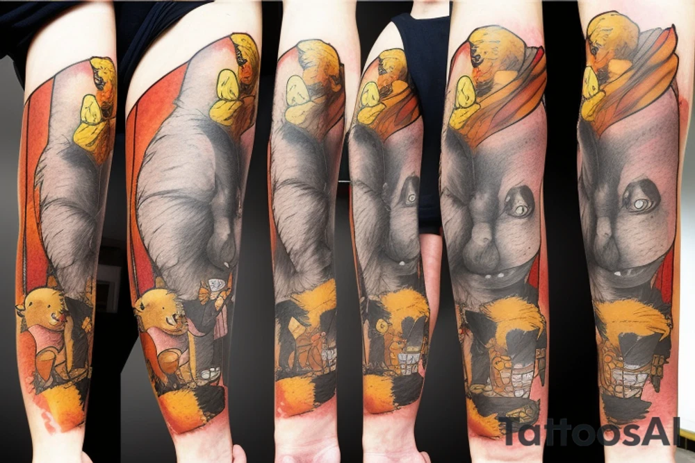 Winnie the Pooh in Stephen Kings IT tattoo idea