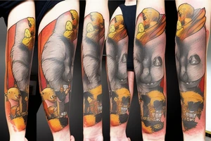 Winnie the Pooh in Stephen Kings IT tattoo idea