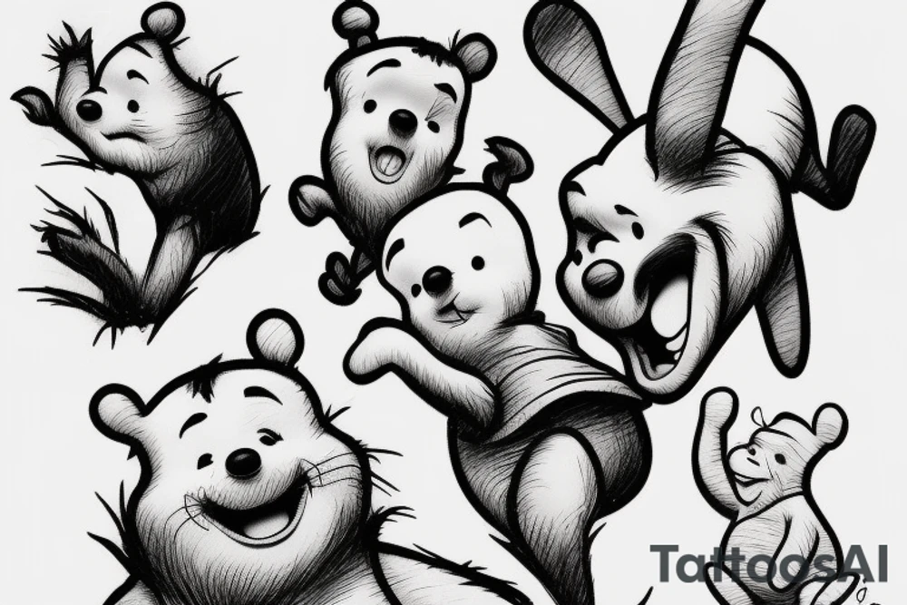 Winnie the Pooh in Stephen Kings IT tattoo idea