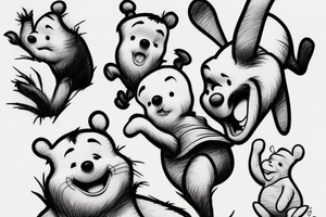 Winnie the Pooh in Stephen Kings IT tattoo idea