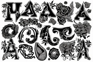Letter - Amu tattoo idea