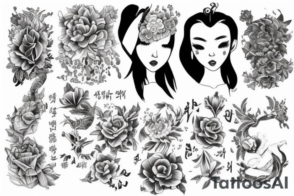 named joo mi young tattoo idea