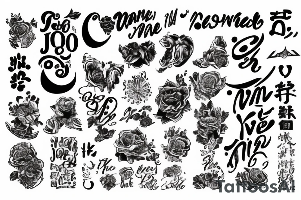 letter Joo Mi Young tattoo idea