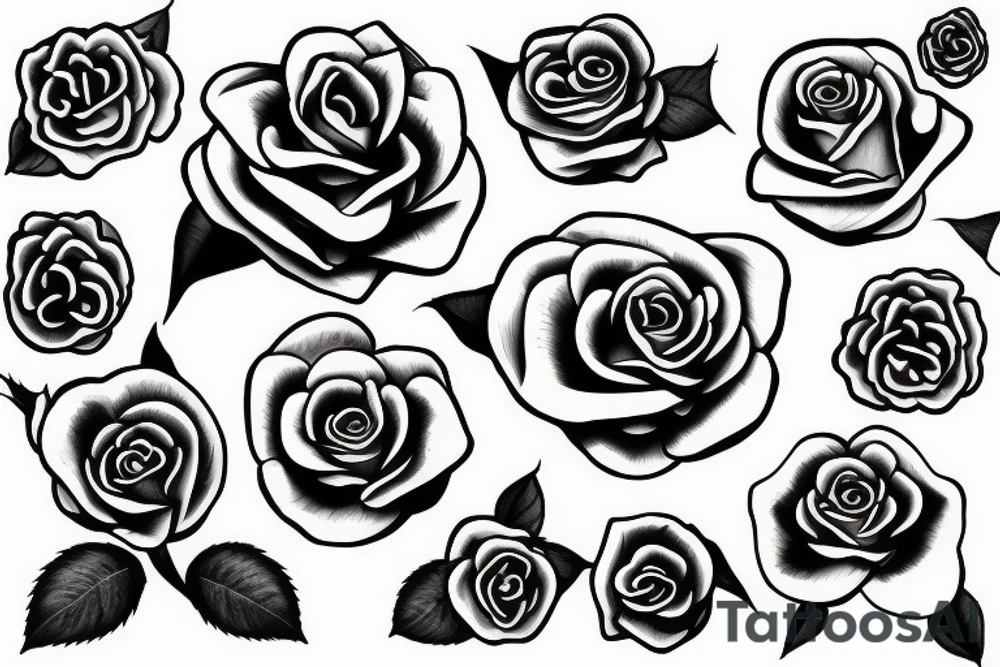 A rose with loyalty text tattoo idea
