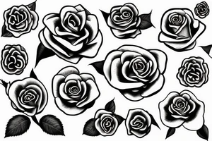 A rose with loyalty text tattoo idea