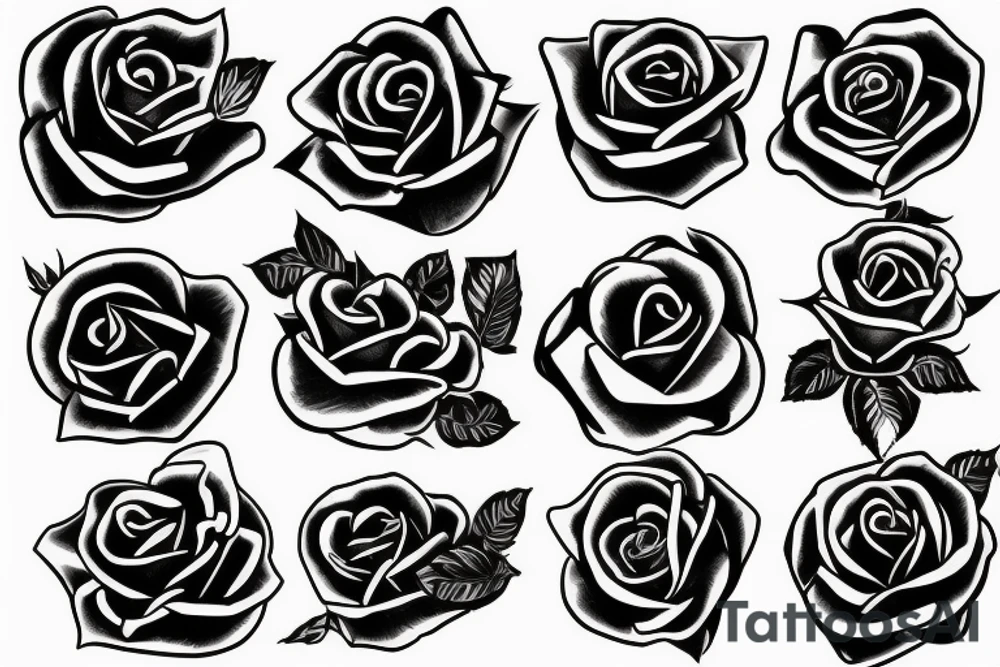 A rose with loyalty text tattoo idea