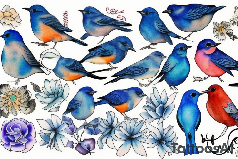 bluebird wildcard tattoo idea