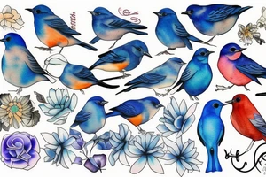 bluebird wildcard tattoo idea