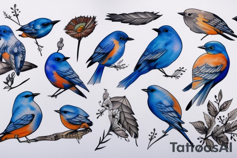 bluebird wildcard tattoo idea