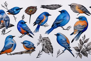 bluebird wildcard tattoo idea