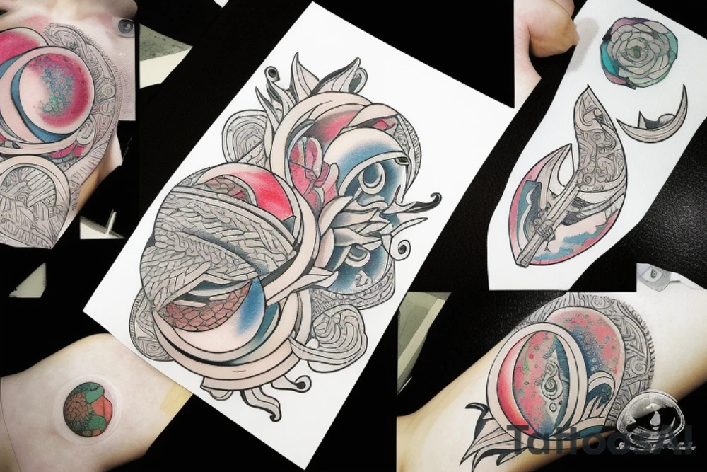 triple moon tattoo idea