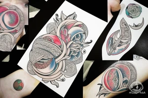 triple moon tattoo idea