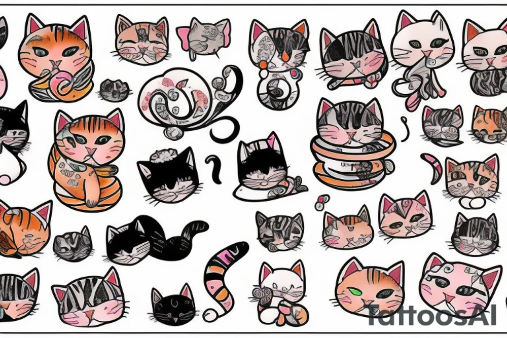 kitty tattoo idea