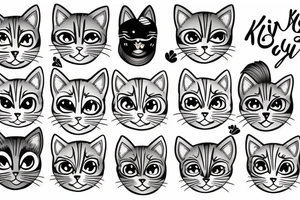 kitty tattoo idea