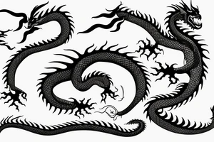 Semicolon dragon tattoo idea