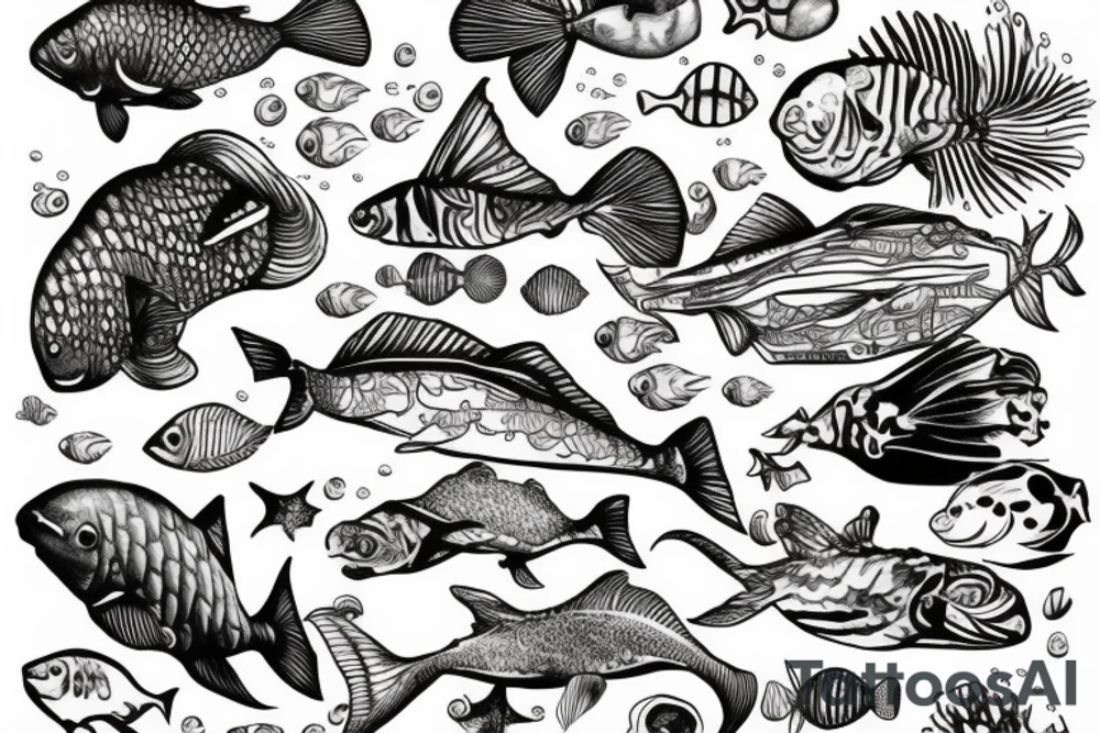 Underwater tattoo idea