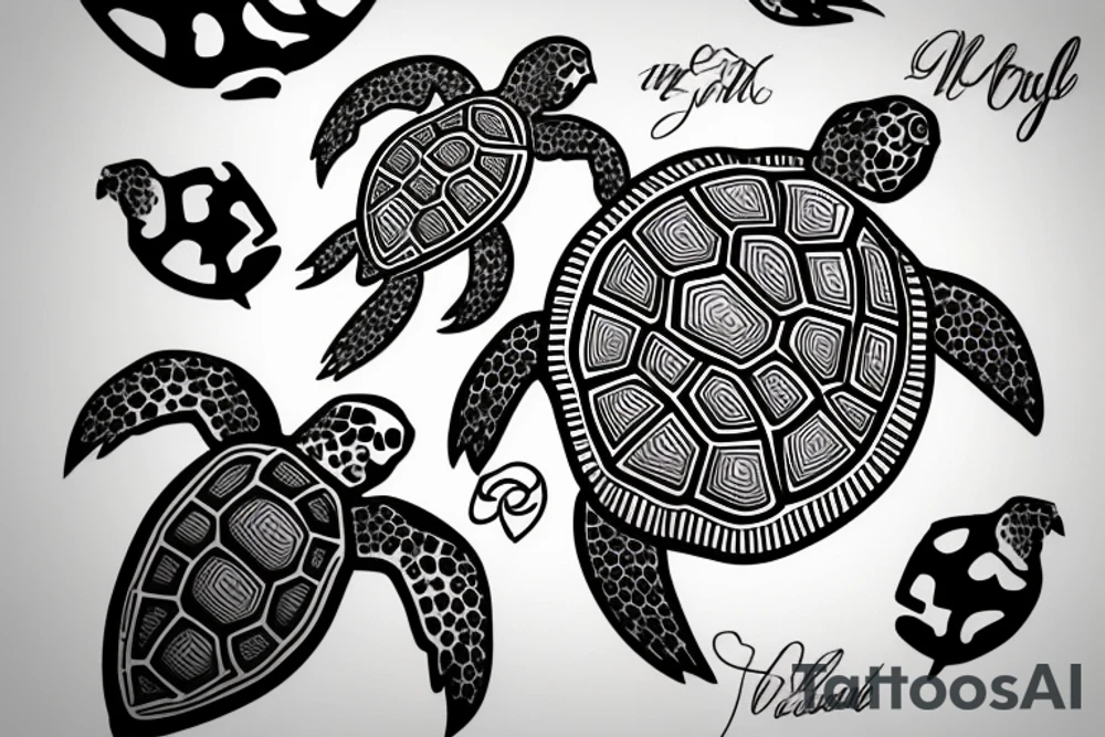 Turtle tattoo idea