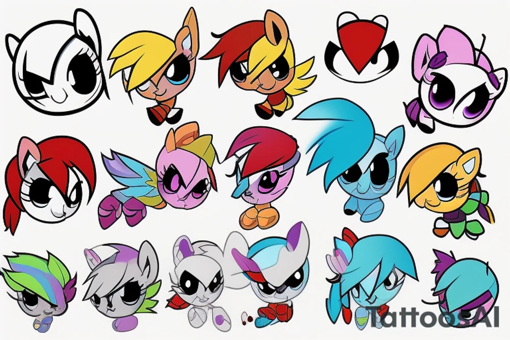 overwatch ladybug rainbowdash cutie mark tattoo idea