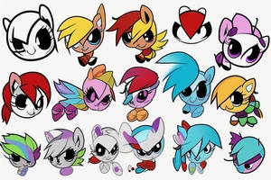 overwatch ladybug rainbowdash cutie mark tattoo idea