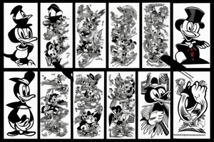 donald duck tattoo idea