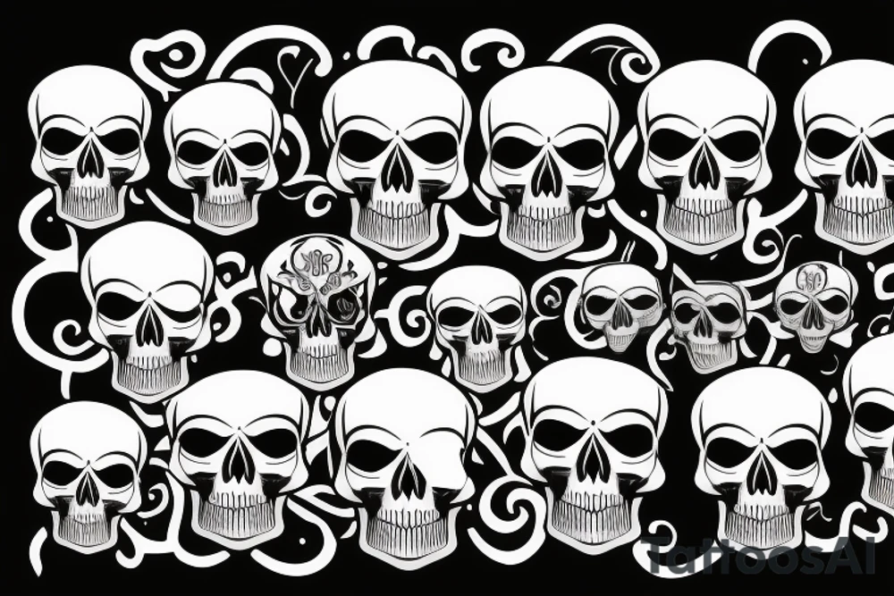A skull and a PC tattoo idea