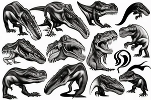 tyrannosaurus tattoo idea