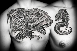 tyrannosaurus tattoo idea