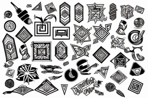 Ups and downs of life tattoo idea