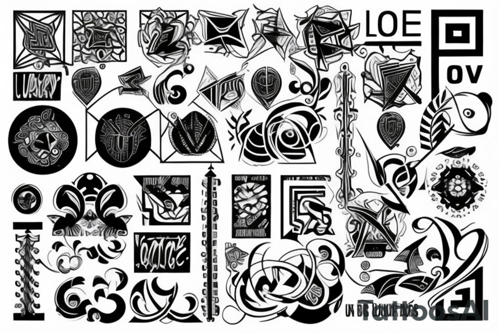 Ups and downs of life tattoo idea