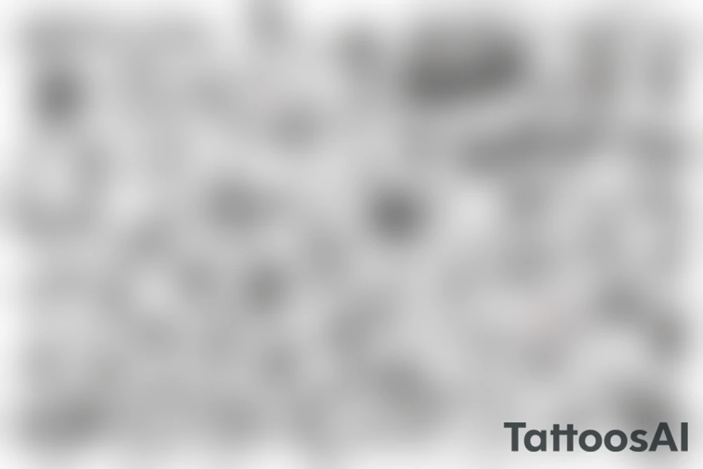 Ups and downs of life tattoo idea