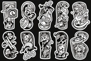 Ups and downs of life tattoo idea