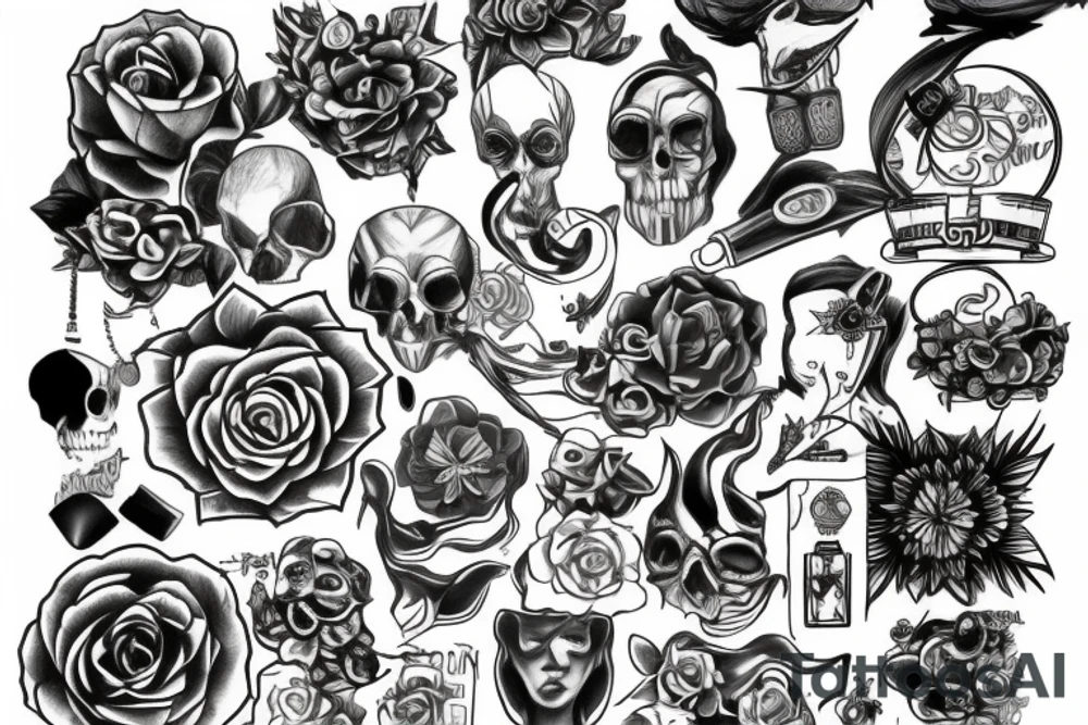 High and low tattoo idea
