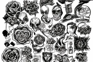 High and low tattoo idea