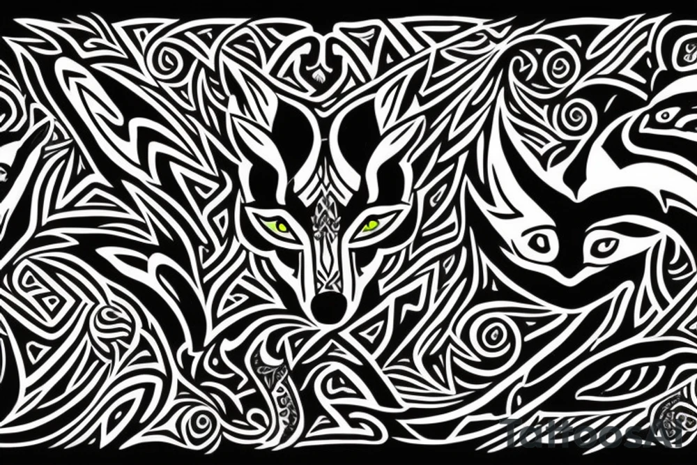 Kindred lol wolf tattoo idea